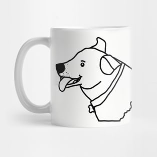 Toby the Dog Minimal Outline Mug